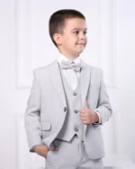 Svetlo sivo odelo za bebe i dečake - Slika 2