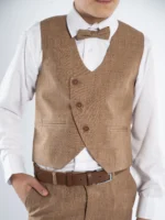 Braon komplet sa kosim kopčanjem - Slika 3