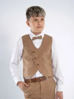 Braon komplet sa kosim kopčanjem - Slika 2