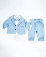 Svetlo olavi bebi odelo bez prsluka - Slika 3