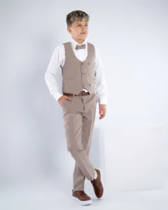 Kapućino (braon) komplet sa prslukom