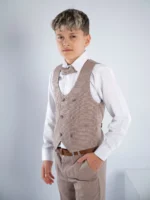 Kapućino (braon) komplet sa prslukom - Slika 4