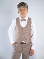 Kapućino (braon) komplet sa prslukom - Slika 2