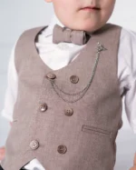 Kapućino (braon) komplet sa prslukom - Slika 3