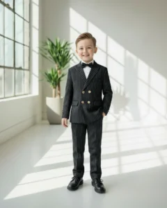 Crno odelo na PRUGE za bebe i dečake