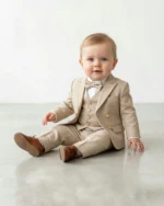 Bež odelo na PRUGE za bebe i dečake