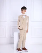 Bež odelo na PRUGE za bebe i dečake - Slika 4