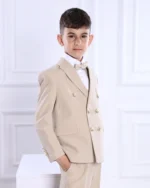 Bež odelo na PRUGE za bebe i dečake - Slika 3