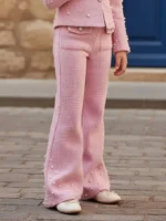 Roze svečani biserni komplet za devojčice - Slika 4