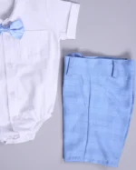 Letnji karirani komplet za bebe - Slika 3