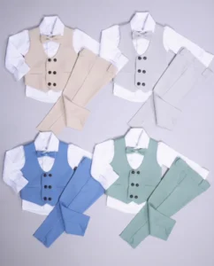 Svečani kompleti sa prslukom za bebe dečake
