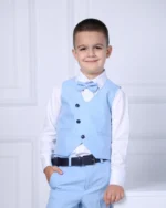 Svetlo plavi komplet sa prslukom (kaoso kopčanje) - Slika 2