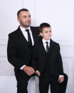 Crno muško trodelno odelo - Slika 3